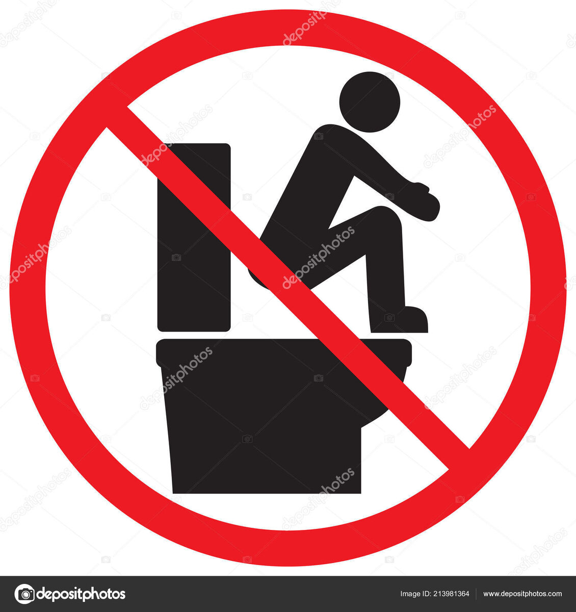 Почему нельзя сидеть в туалете. Запрещено вставать ногами на унитаз. Знак нельзя в туалет. Запрет туалет иконки. Запрещающие таблички в туалете.
