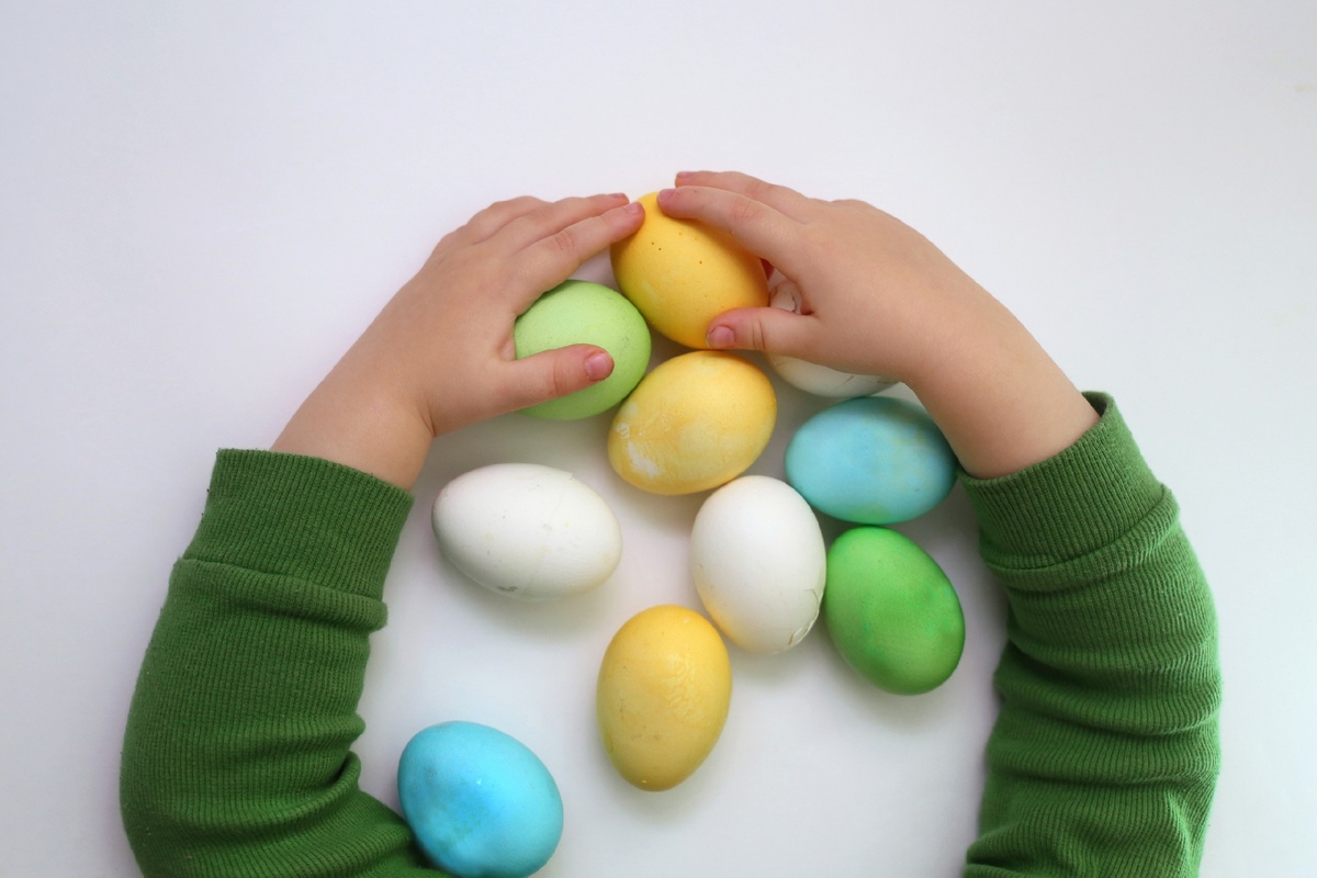 Еще и посчитали, сколько яиц каждого цвета