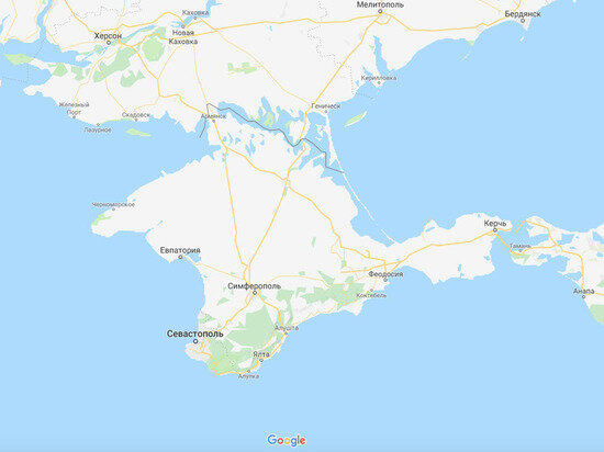 Исправленная в Гугл карта о принадлежности Крыма