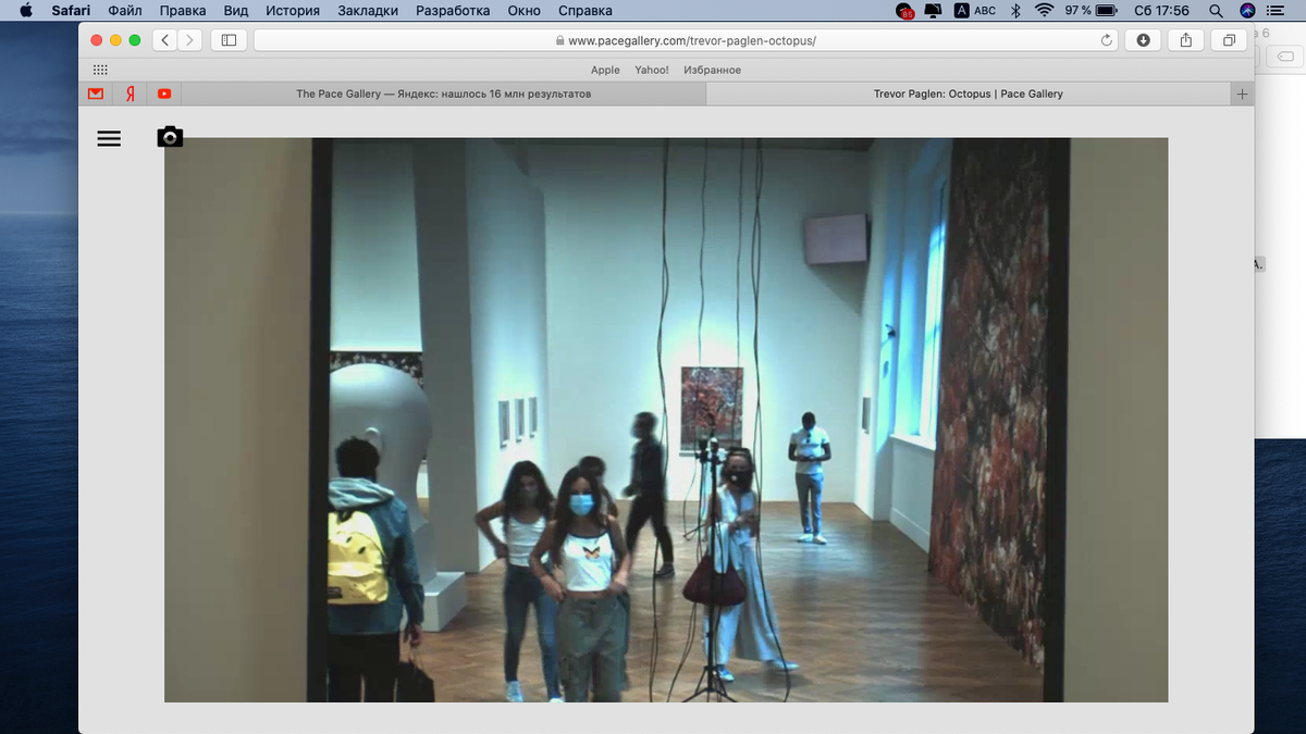 Видео с камер, установленных на выставке транслируется в интернет