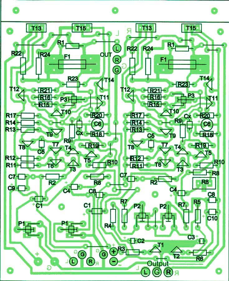 Расположение компонентов на печатной плате