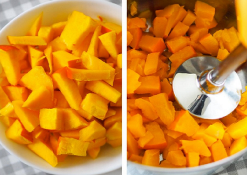 Готовим тыквенное пюре.