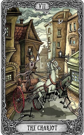Аркан Колесница Таро темный особняк