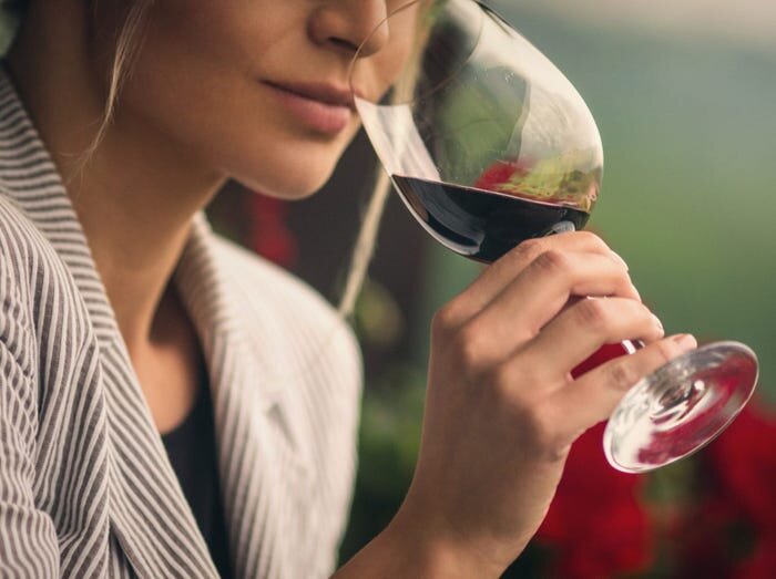 Красное вино.