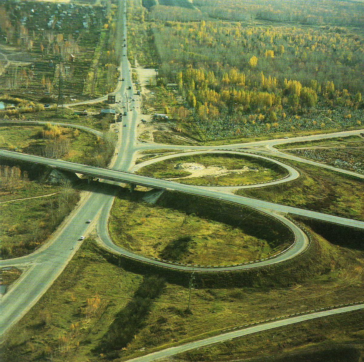 Пересечение трассы М-51 и М-38, развязка на Южном обходе.