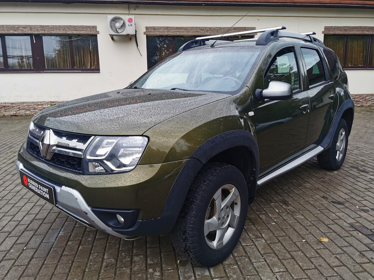 Бампер передний силовой/защита штатного бампера РИФ Renault Duster с защитой радиатора