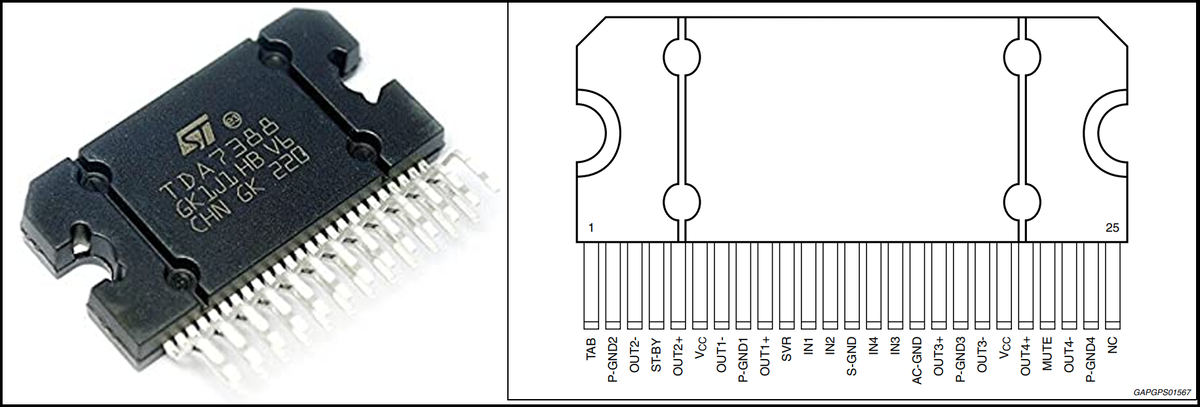 Усилитель мощности на TDA7388