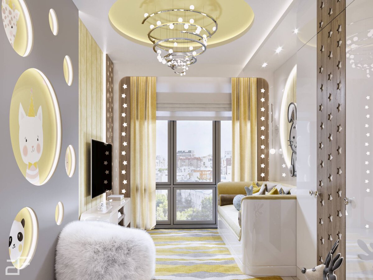 Дизайн интерьера детской в современном стиле
