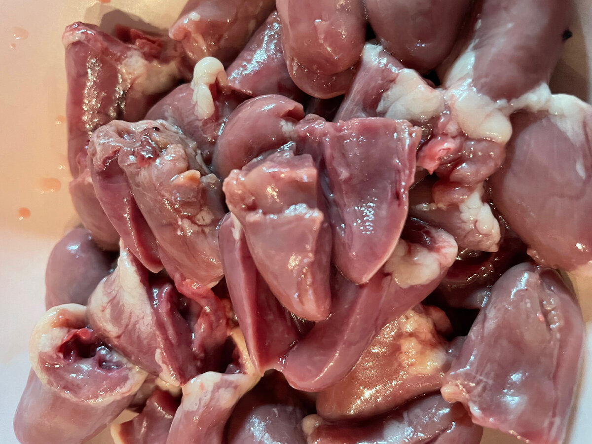 Куриные сердечки