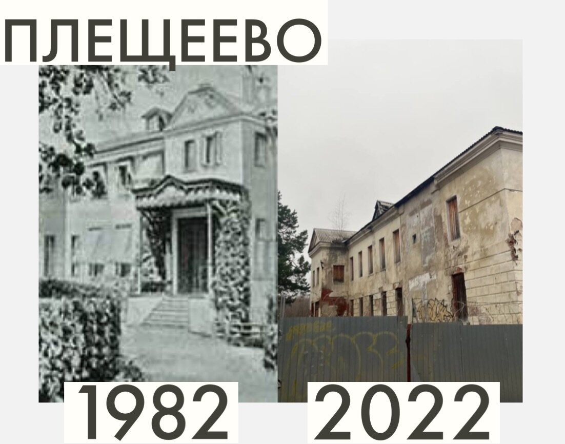 усадьба Плещеево тогда и сейчас