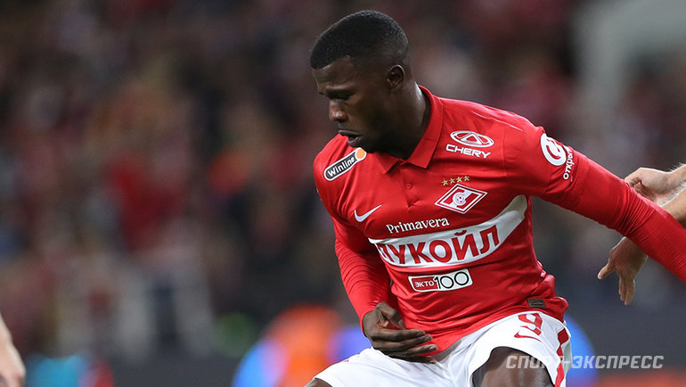 Сенегальский нападающий московского "Спартака" Кейта Бальде. Фото из интернета.