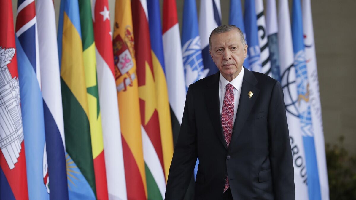    Президент Турции Реджеп Тайип Эрдоган во время саммита G20 на Бали© AP Photo / Mast Irham/Pool