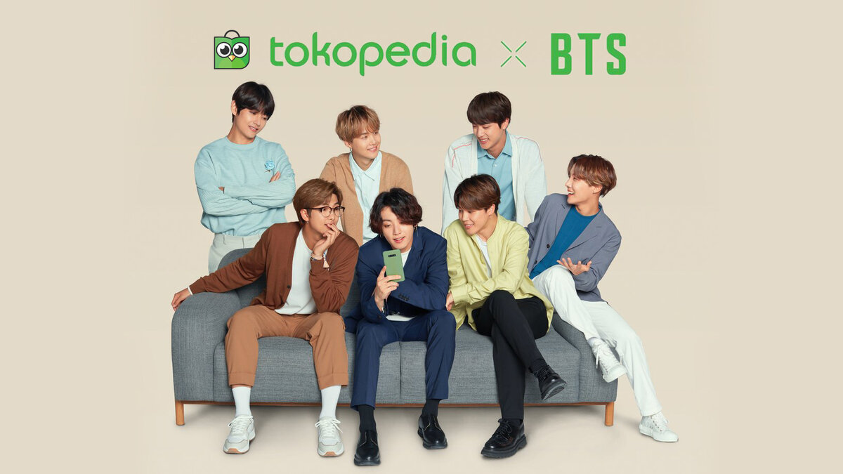 BTS х Tokopedia. Идеальные партнеры для распространения позитивных идей |  Магия Азии: BTS. K-pop. Аниме. Дорамы | Дзен