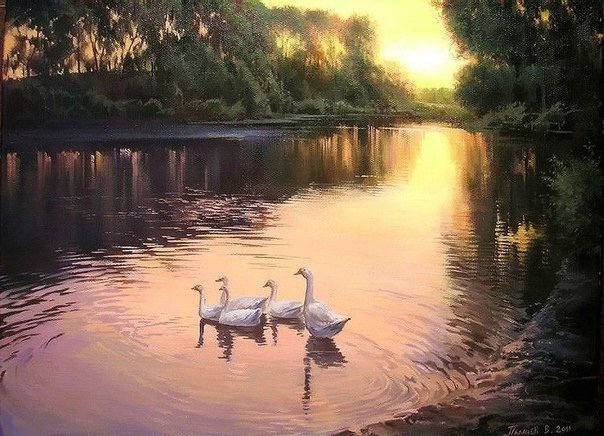 Вячеслав Палачев. Пожалуй, эта картина хорошо описывает завтрашний день)). Спокойно, неспешно... никак)).