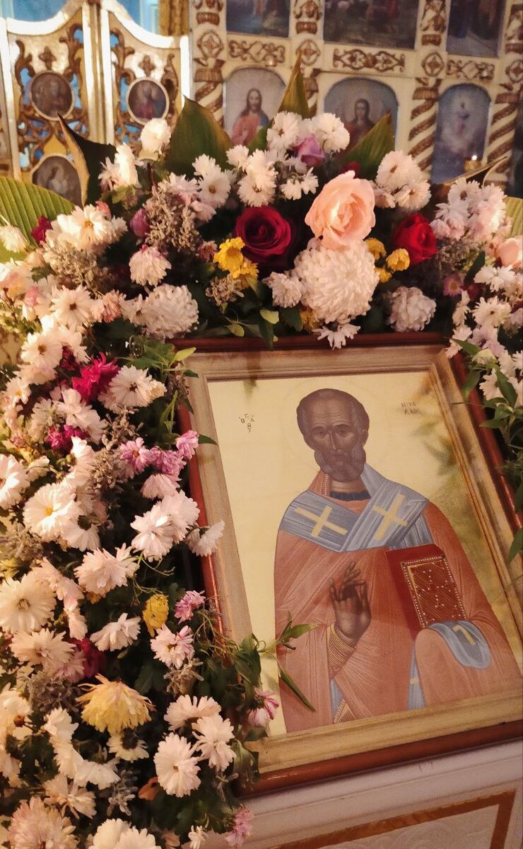 Образ Николая Угодника. Свято-Преображенский храм. Геленджик. Перед Литургией 19,12,22