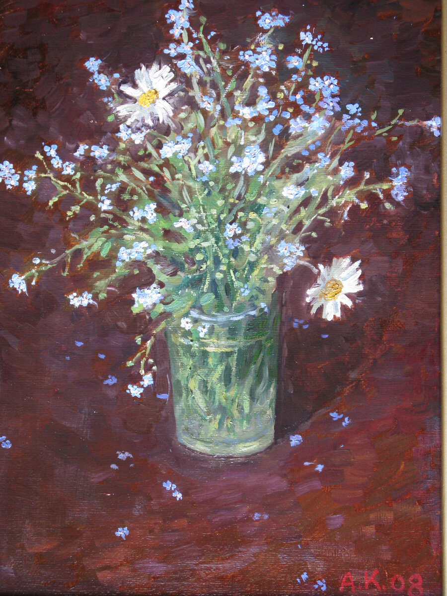 А.Комаров. картон, масло.