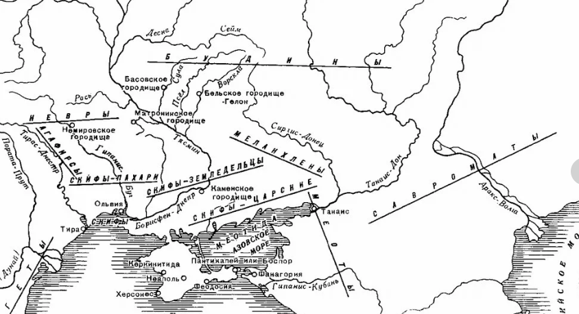 Контурная карта сарматы