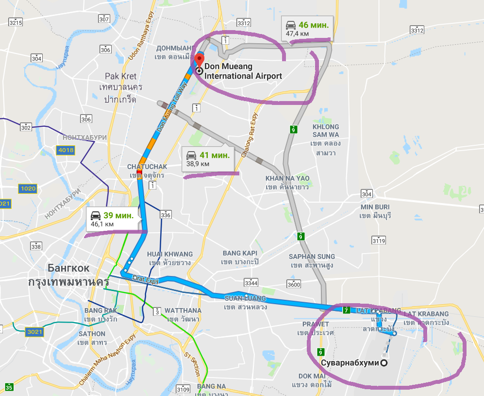 Карта аэропорта бангкока