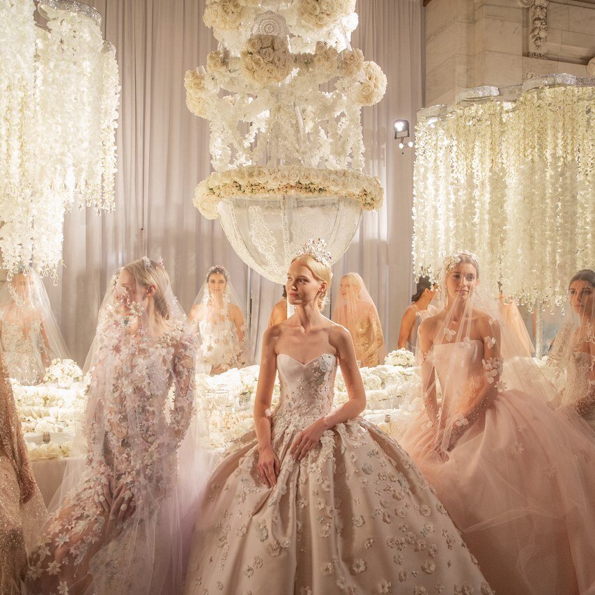 Reem Acra Bridal Fashion Week 2019