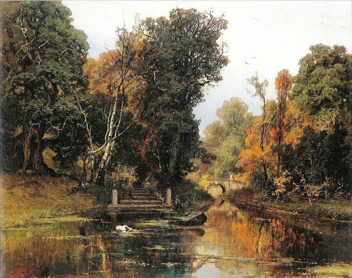 "Запущенный парк в Мариенбурге", 1878, холст, масло, 105×135 