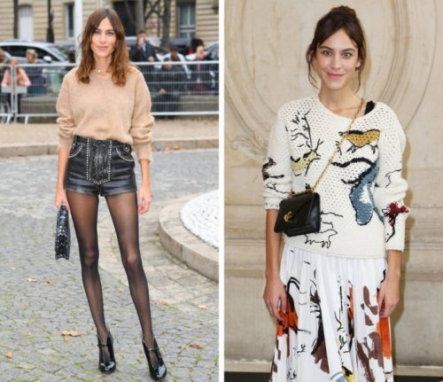 Алекса Чанг (Alexa Chung), редактор британского издания журнала Vogue, использует свои знания о моде, чтобы подчеркнуть свою естественную красоту: стройное тело и длинные ноги.
