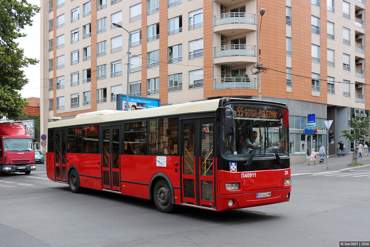 Высокопольный ЛиАЗ 5256.53 в Сербии. (Автор фото: Star2007)