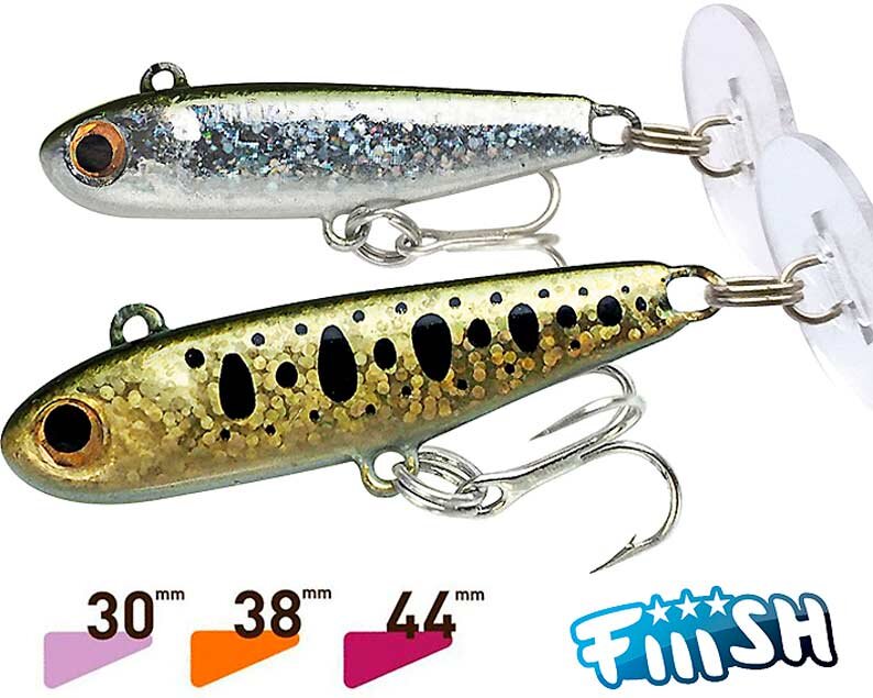 Конструктивно тонущие воблеры Fiiish отличаются свободно закреплённой хвостовой лопастью - аниматором, которая имеет различную амплитуду колебаний.