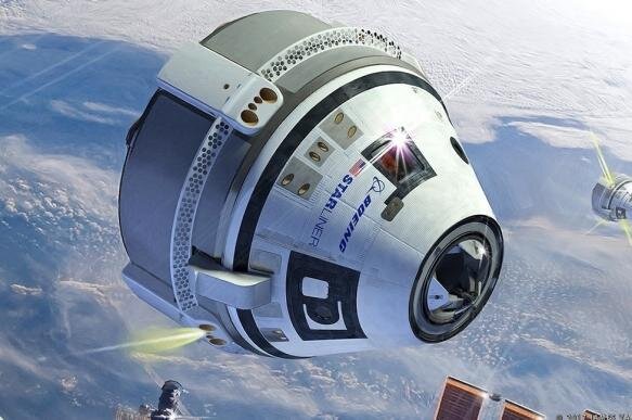 Художественное изображение космического корабля Starliner (источник: google)