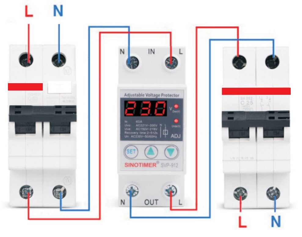 Как установить реле напряжения