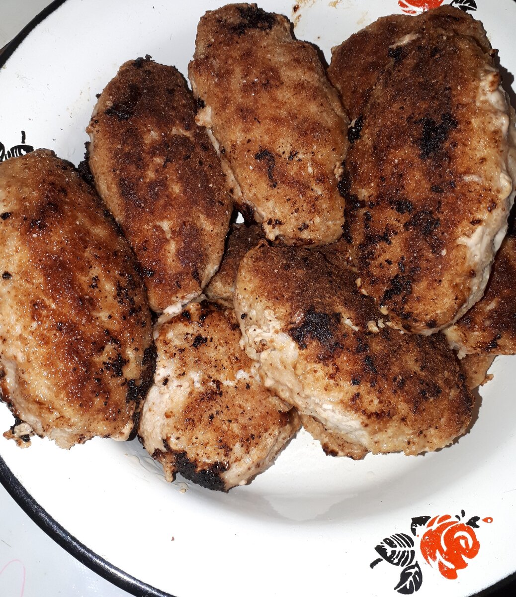 Мясные зразы с грибами