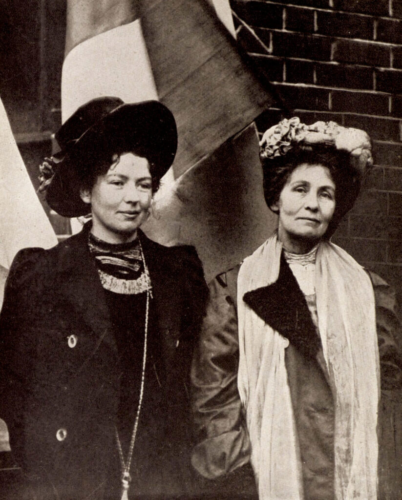 Кристабель и Эммелин Панкхёрст, 1908 год