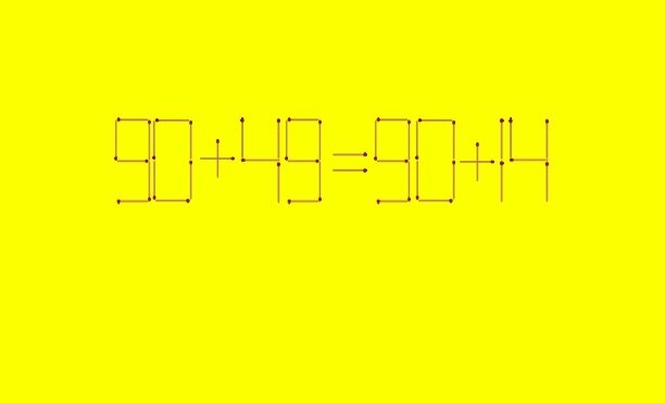 Головоломка 90+49=90+14. Картинка автора