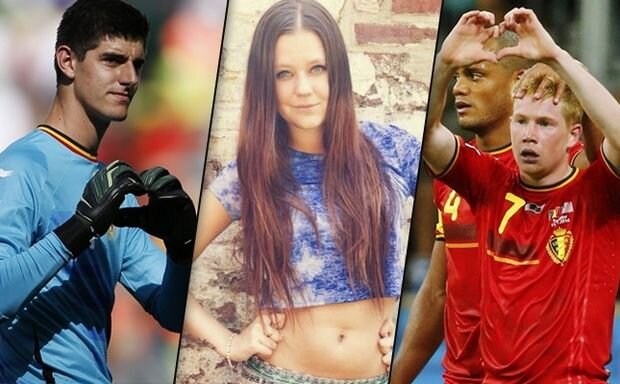 Куртуа и Де Брюйне посылают сердца девушке