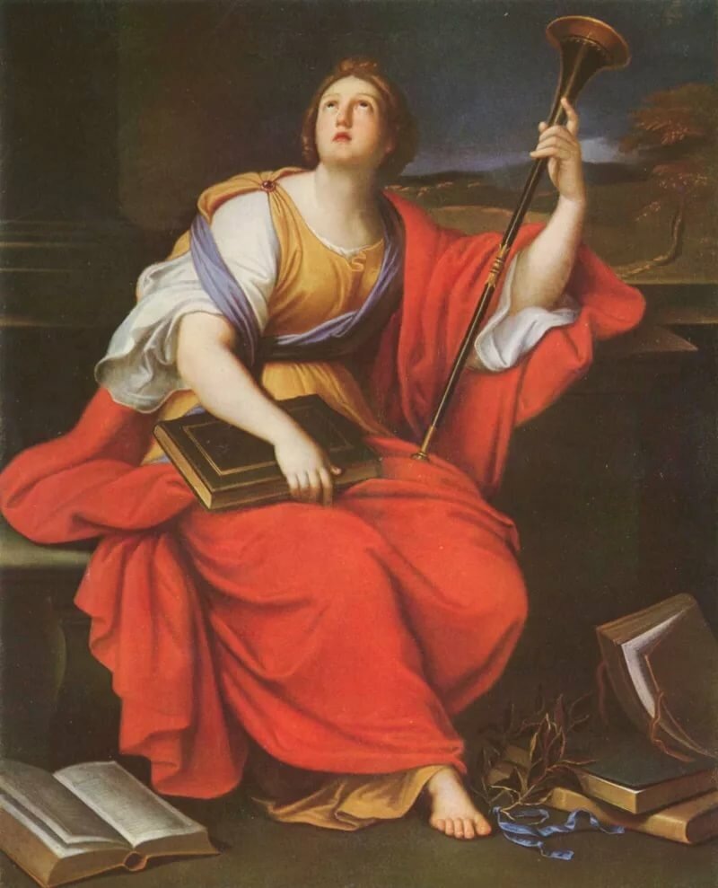 Клио —муза истории; Пьер Миньяр, 1689 (Музей изобразительных искусств Будапешт) 