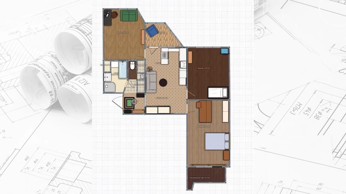 Типовая квартира с нестандартной планировкой
