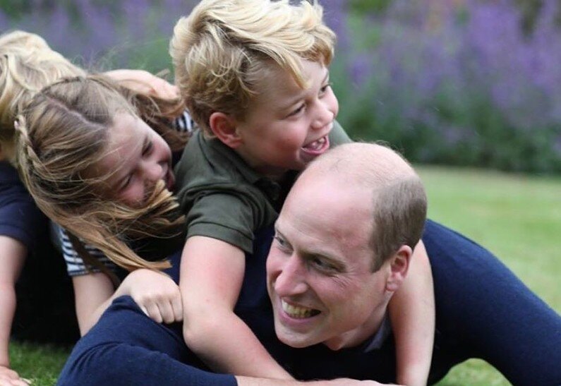 Instagram @the_cambridge_family_Принц Уильям с детьми
