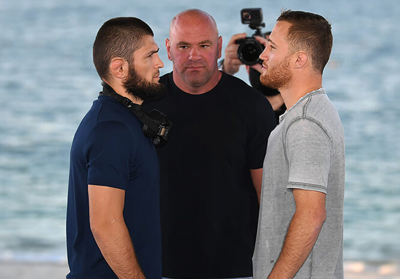 UFC254, Абу-Даби: битва взглядов Нурмагомедов - Гэтжи