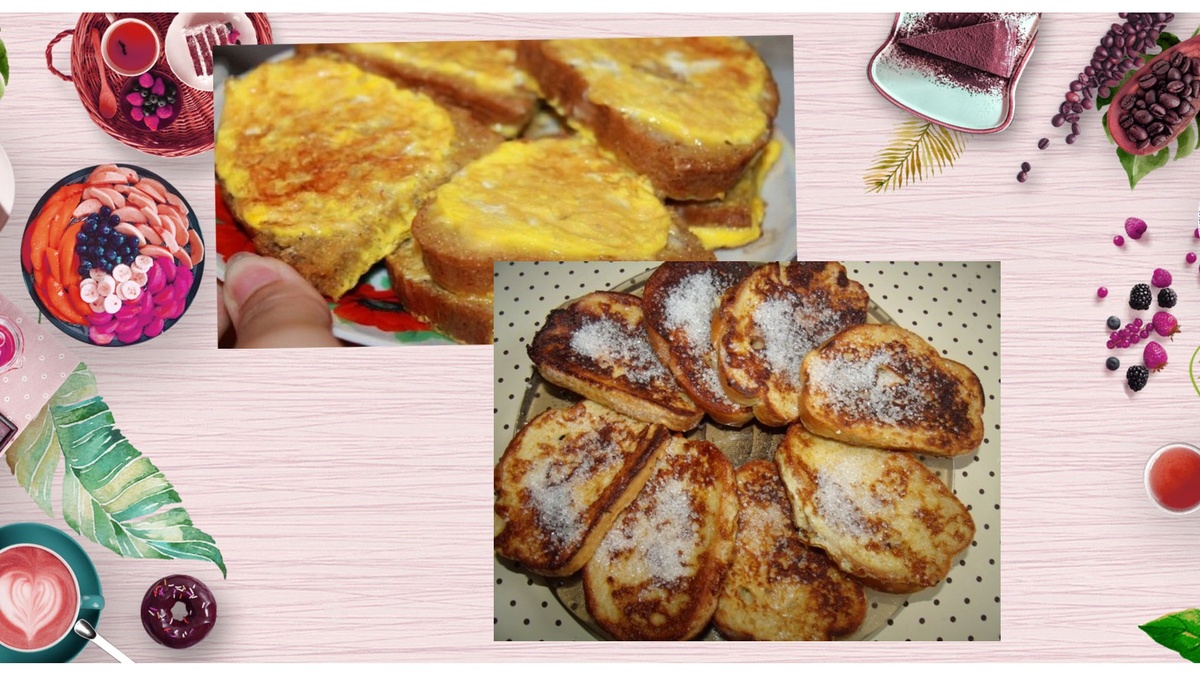 гренки с яйцом и без яйца