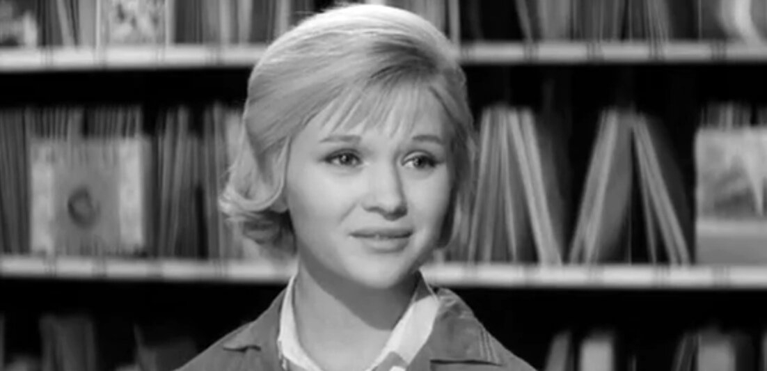 Галина Польских в кинофильме "Я шагаю по Москве", 1963 г., режиссер Георгий Данелия, сценарист Геннадий Шпаликов, композитор Андрей Петров