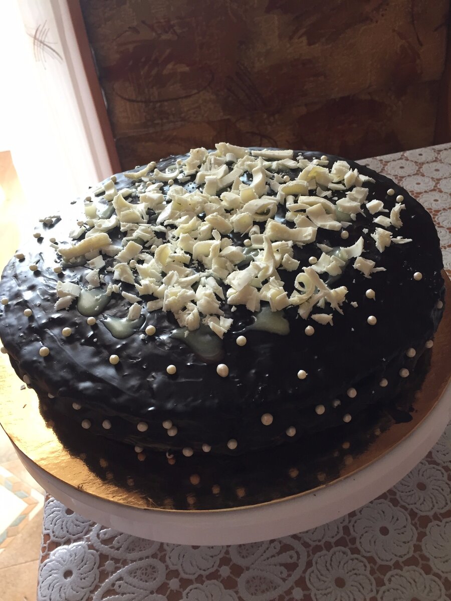 Один из первых моих тортов на день рождение папы.