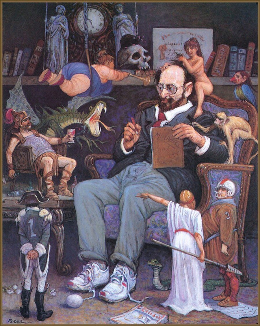  Художник Франсиско Хосе Перес Маседо. Проводя психоанализ, психиатр, нередко, сам живёт в духовном мире пациента. 