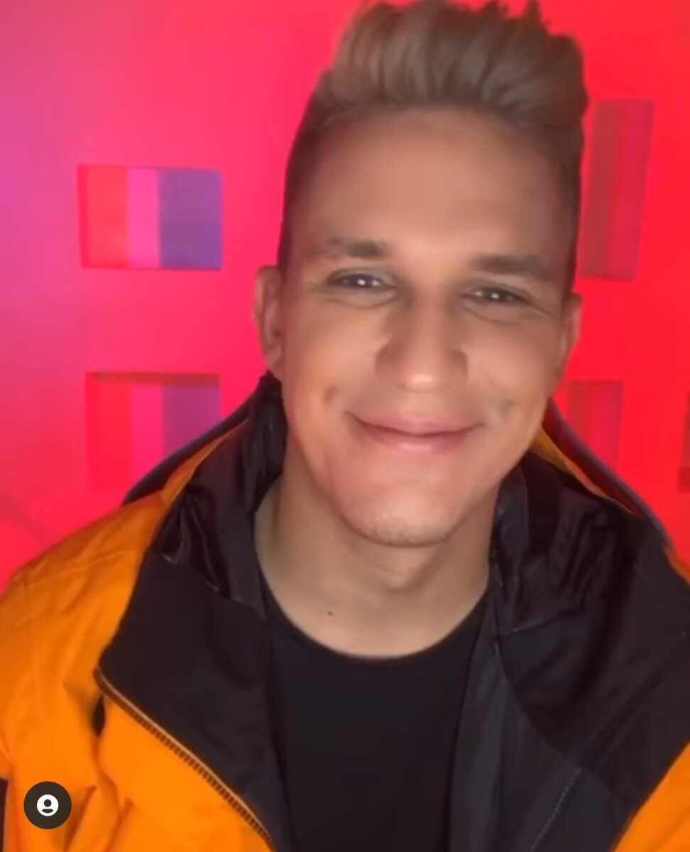 Скриншот из видео в instagram dima_maslen