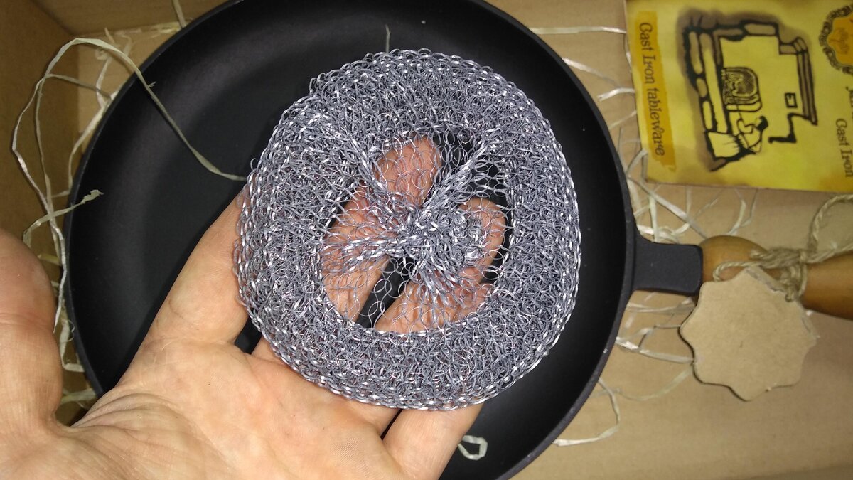 Настоящая металлическая мочалка