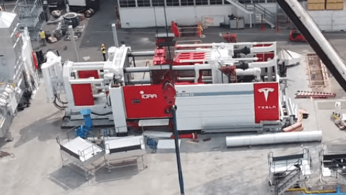 tesla giga press machine