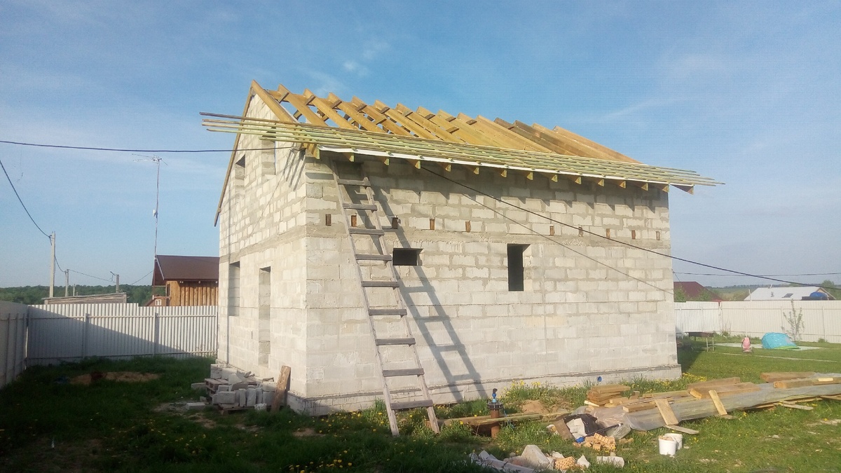 Обрешётка. Фото автора.