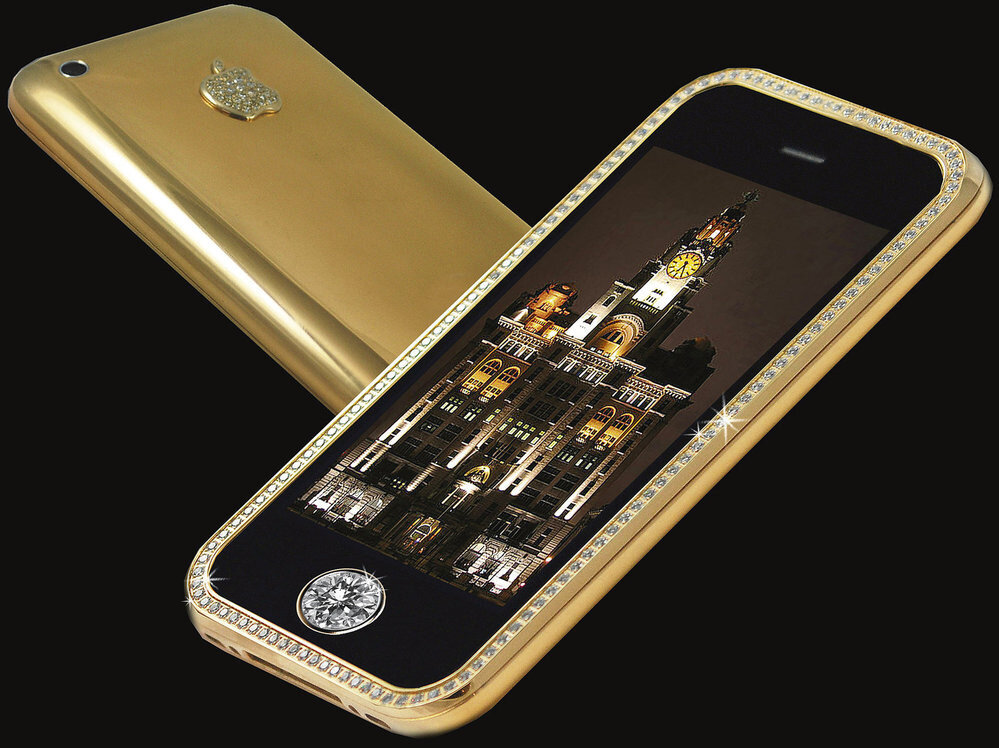 Самые дорогие телефоны фото. Iphone 3gs Supreme. Iphone 3gs золотой. Iphone 6 Black Diamond. Дорогие телефоны.