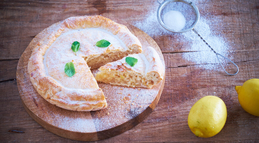Лимонный пирог за 1 ч, больше рецептов пирогов на www.gastronom.ru