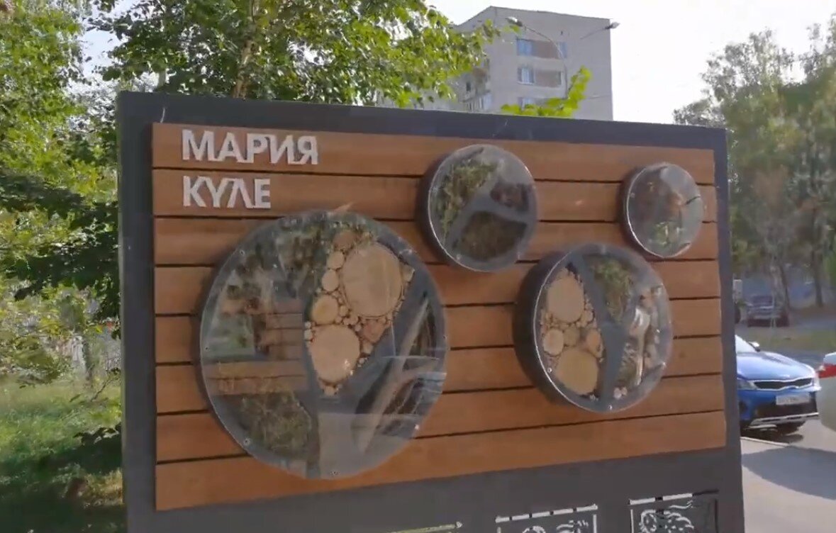 Оформление входа в экопарк Марьино озеро в Казани