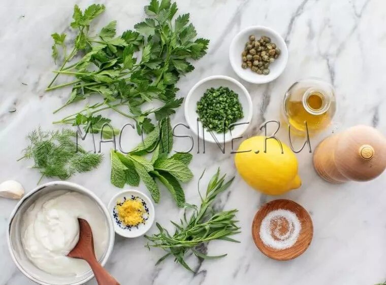 Огуречный соус с чесноком