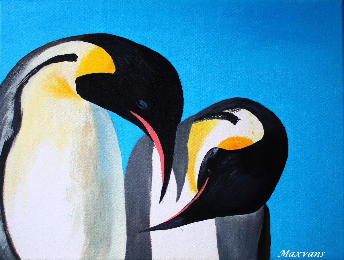 Художник Maxvans. Пингвины.